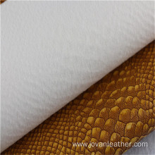 Synthetic Crocodile Skin Stretched PU Shoe Upper Leather